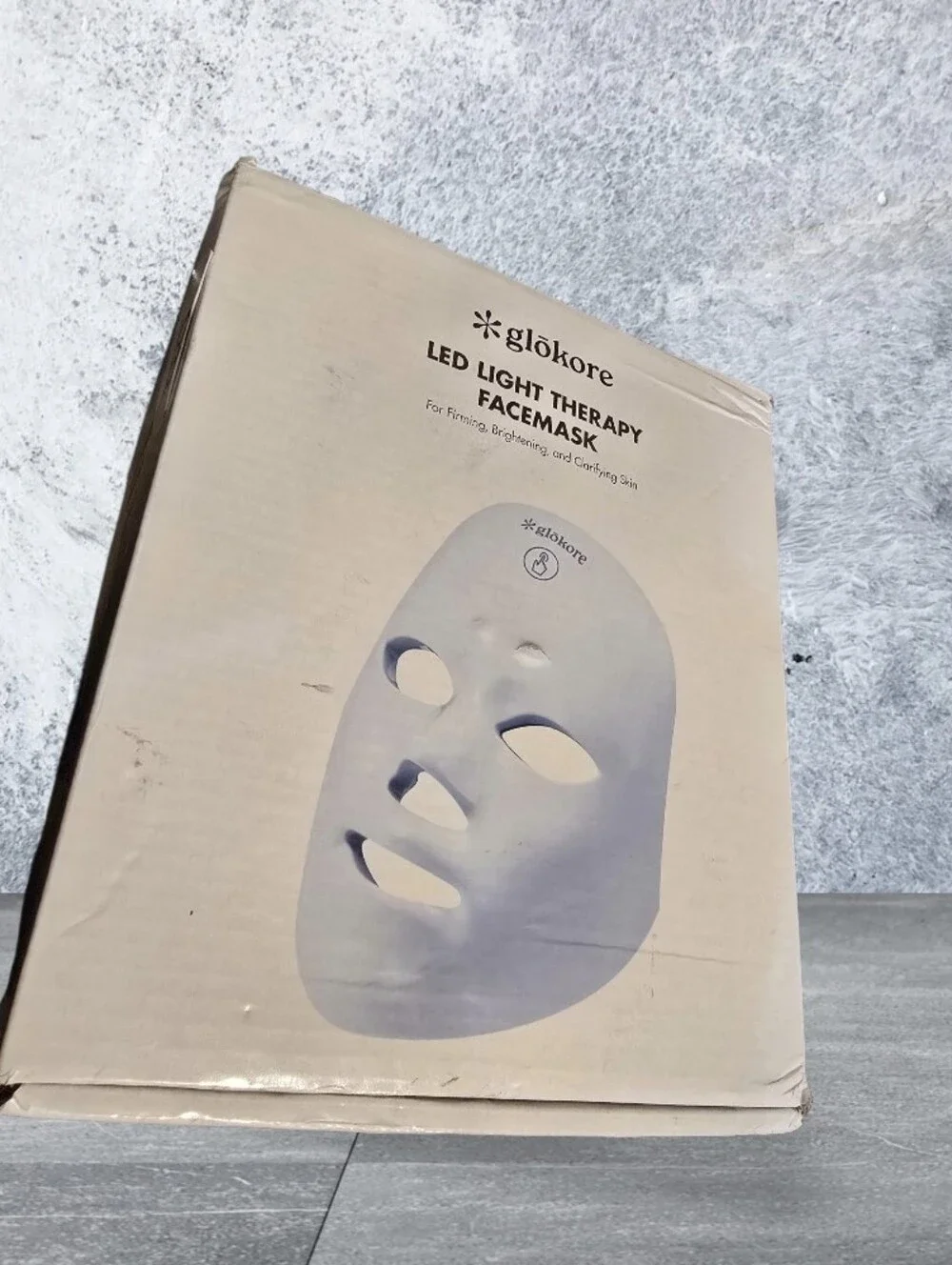 Glokore White LED Light Therapy Face Mask for Women (Open Box)